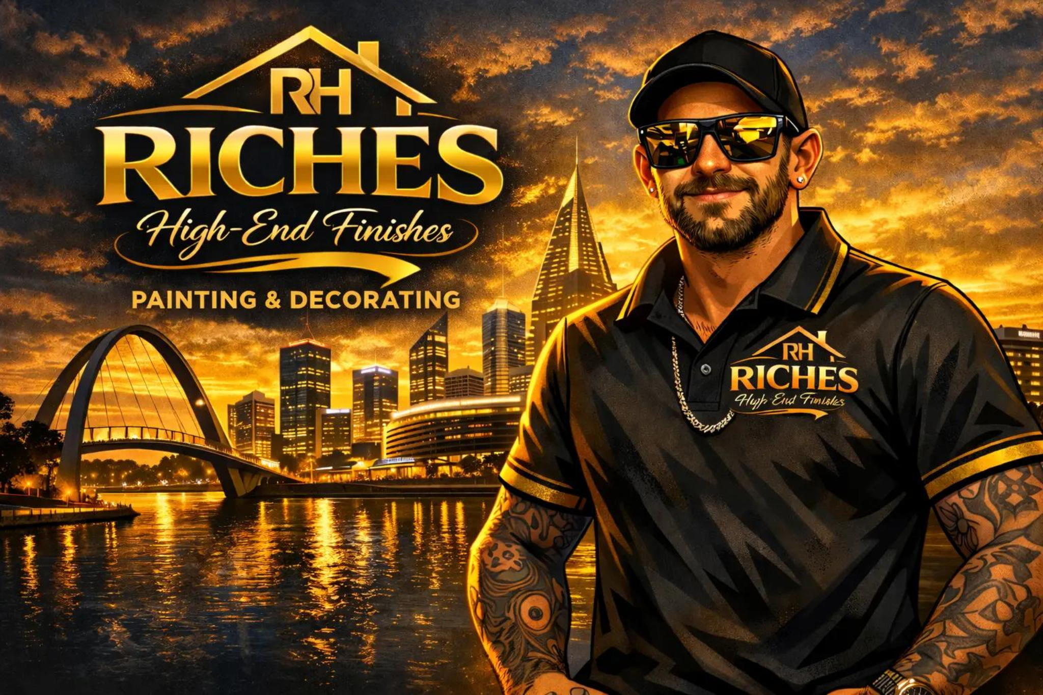 Riches High-End Finishes branded artwork